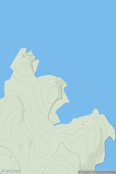 Thumbnail image for Meall Mor [Durness to Loch Shin] showing contour plot for surrounding peak